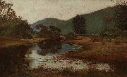 Julian Ashton A Waterhole on the Hawkesbury oil painting artist